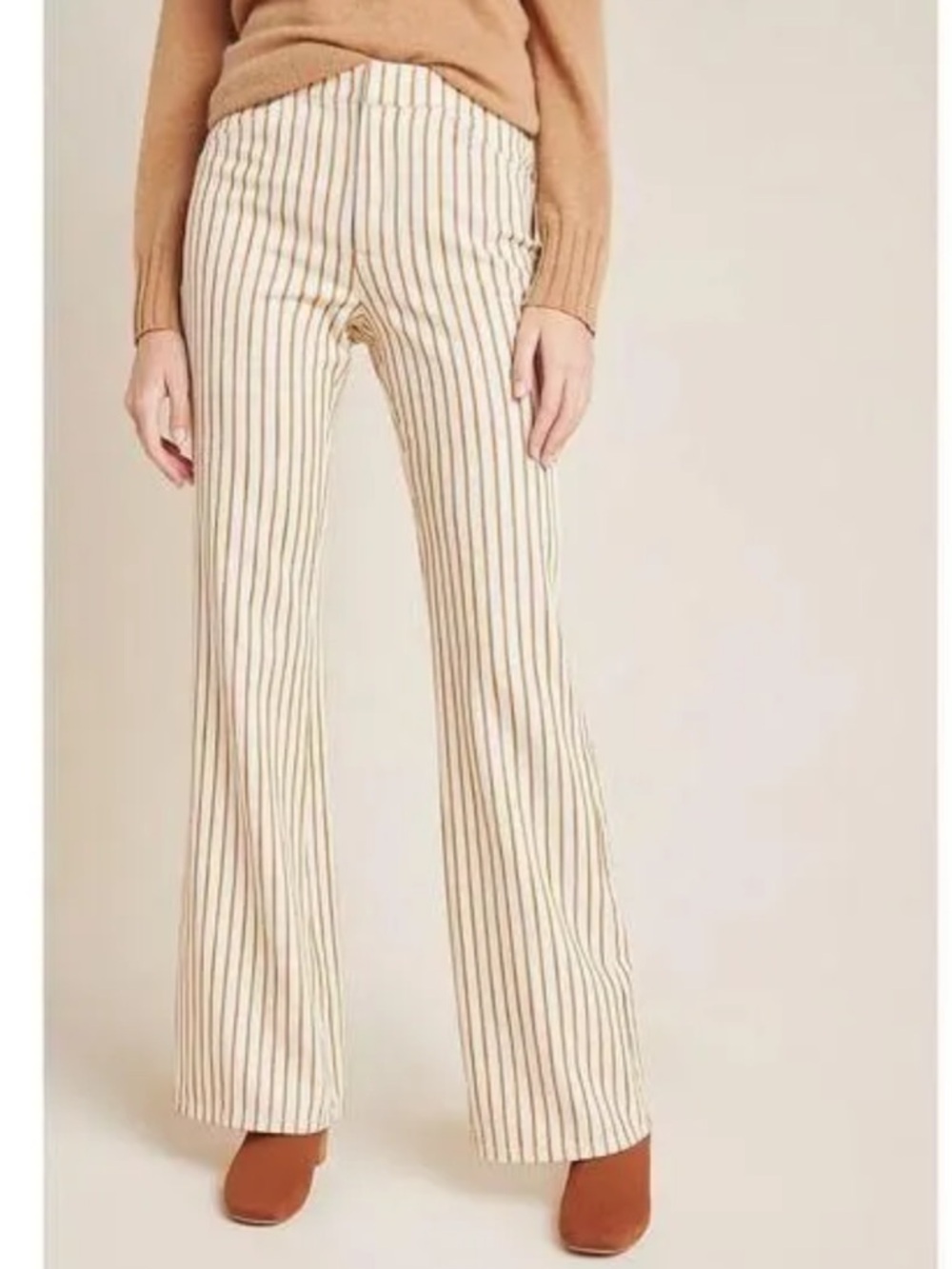 Anthropologie Kellie Striped Flare Pants